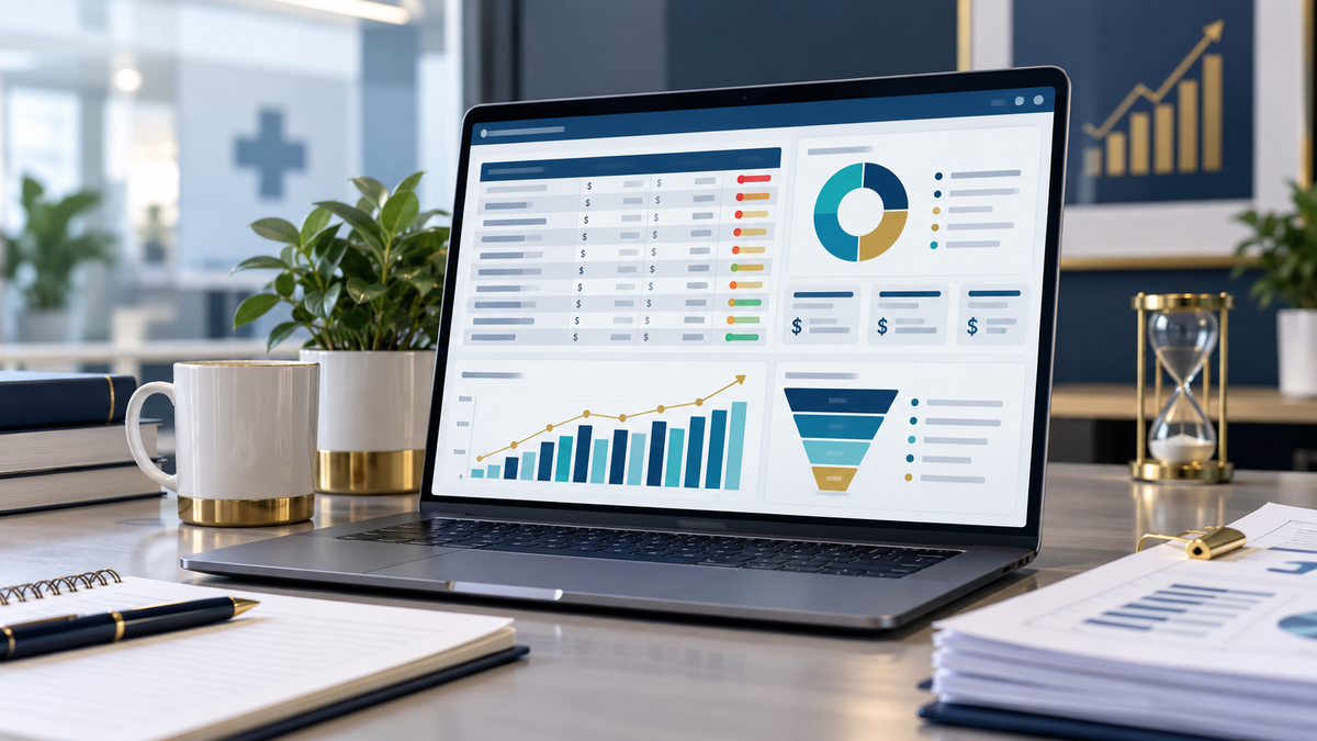 Medical billing underpayment recovery analytics dashboard
