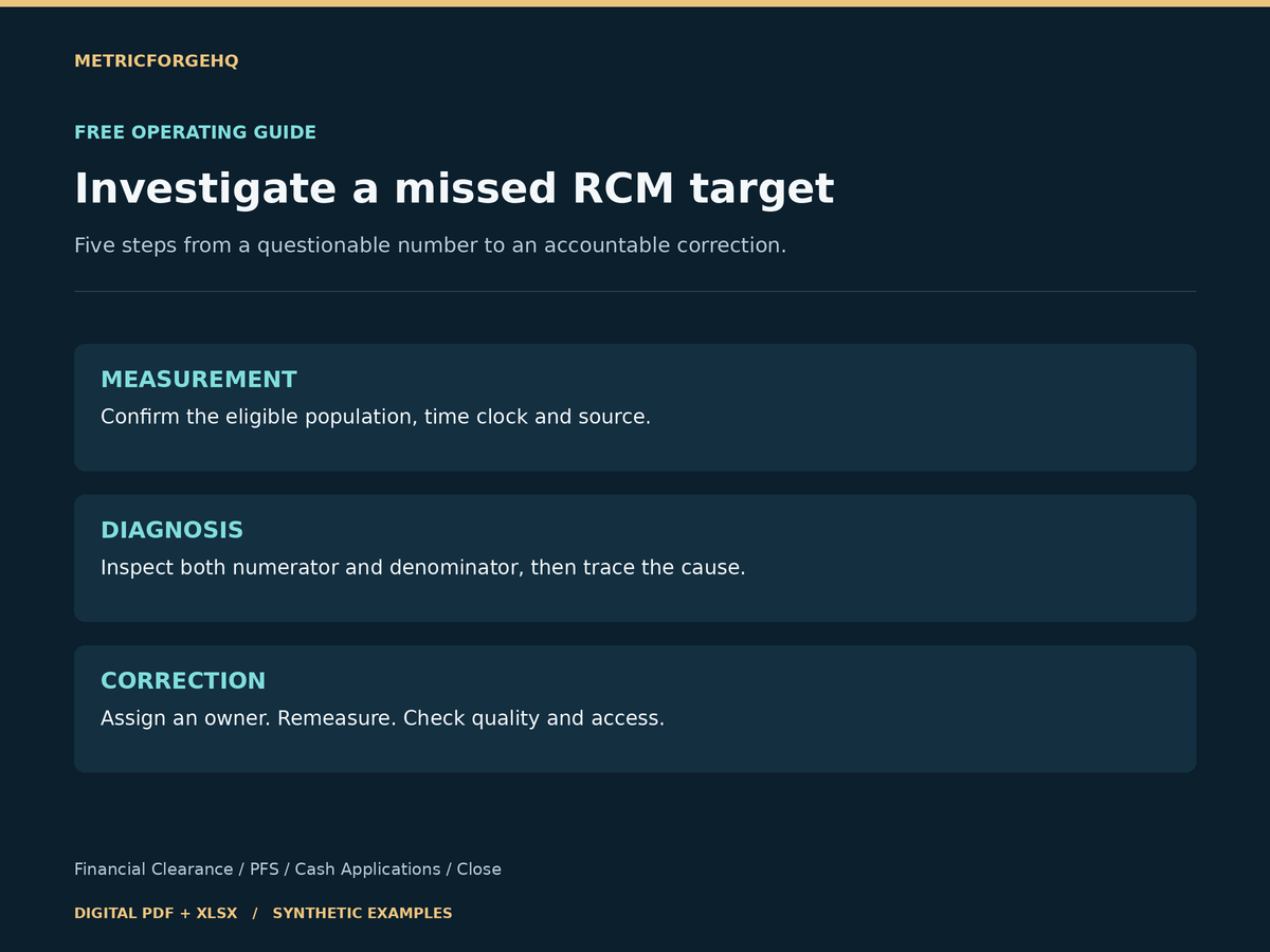 Five-step guide to investigating RCM KPI variance and assigning corrective action