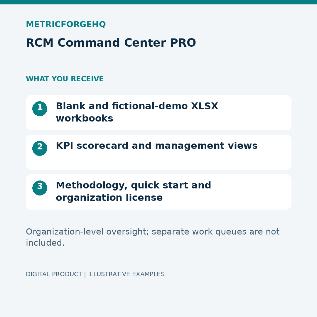 RCM Command Center PRO — Contents