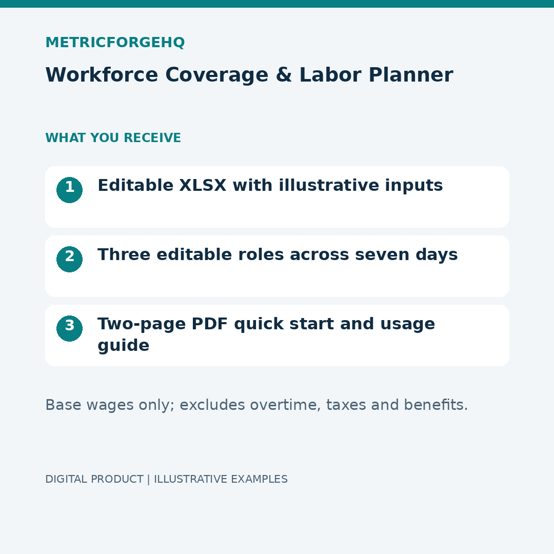 Workforce Coverage & Labor Planner — Contents