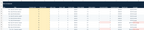 Actual Excel workbook coverage planning rows