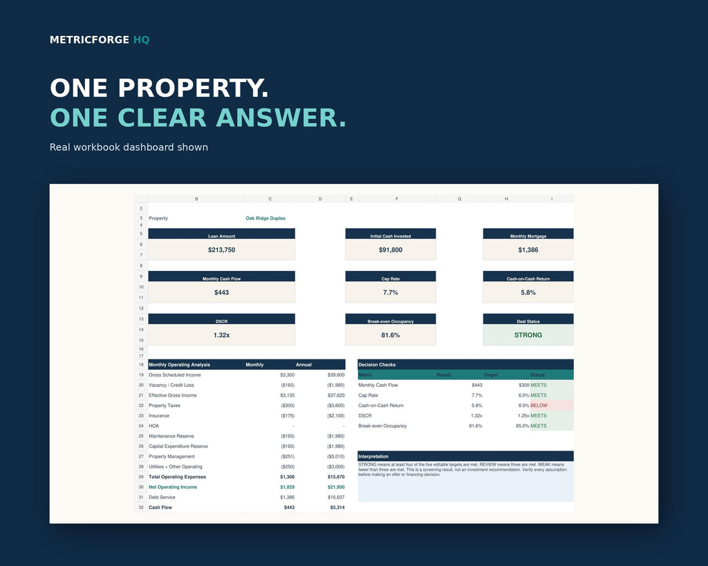 Rental Property Spreadsheet Excel - product preview 3