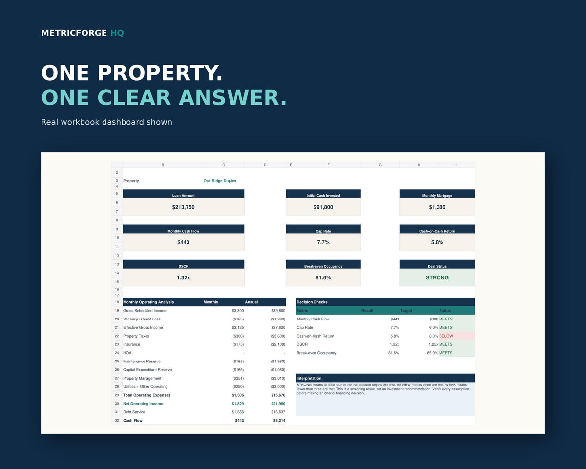 Rental Property Spreadsheet Excel - product preview 3