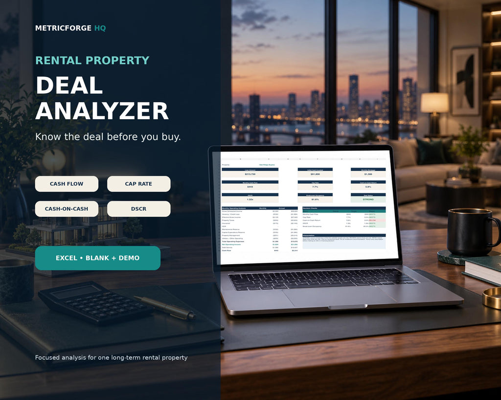 Rental Property Spreadsheet Excel - product preview 2