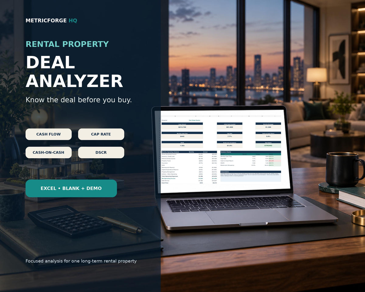 Rental Property Spreadsheet Excel - product preview 2