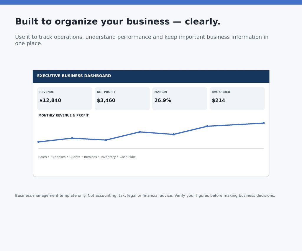 Small Business Bookkeeping Spreadsheet Excel - product preview 10