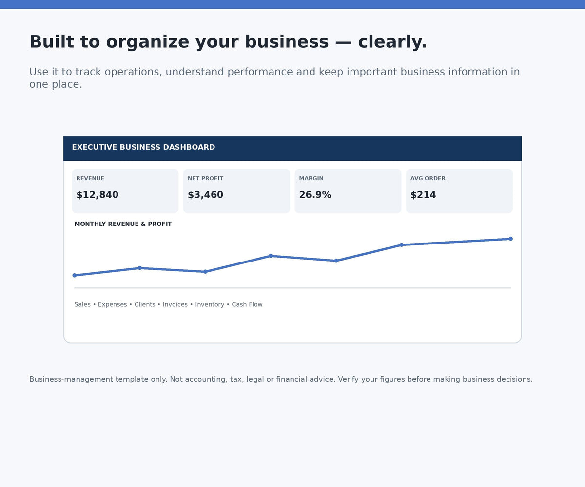 Small Business Bookkeeping Spreadsheet Excel - product preview 10