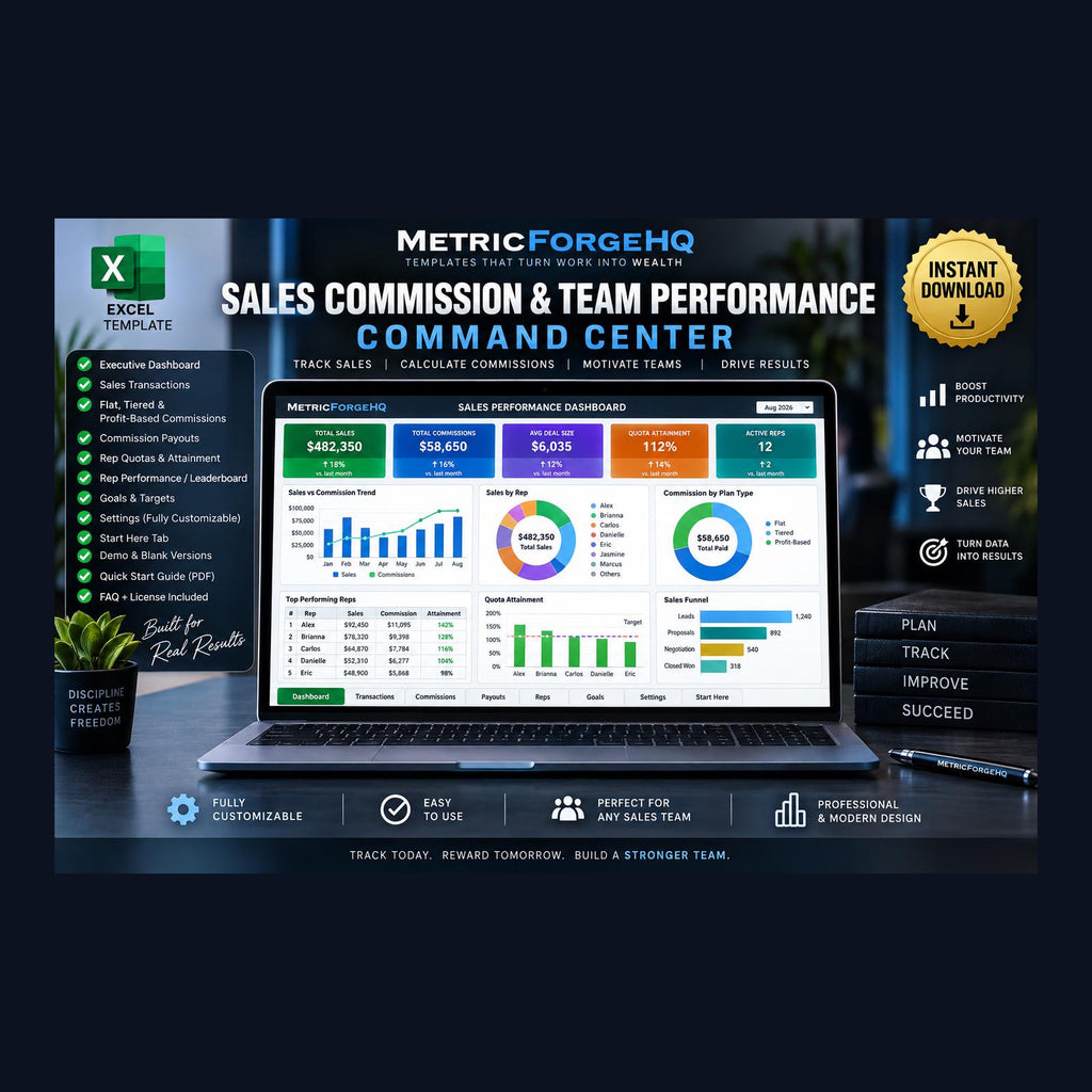 Sales Dashboard Excel Template - product preview 3