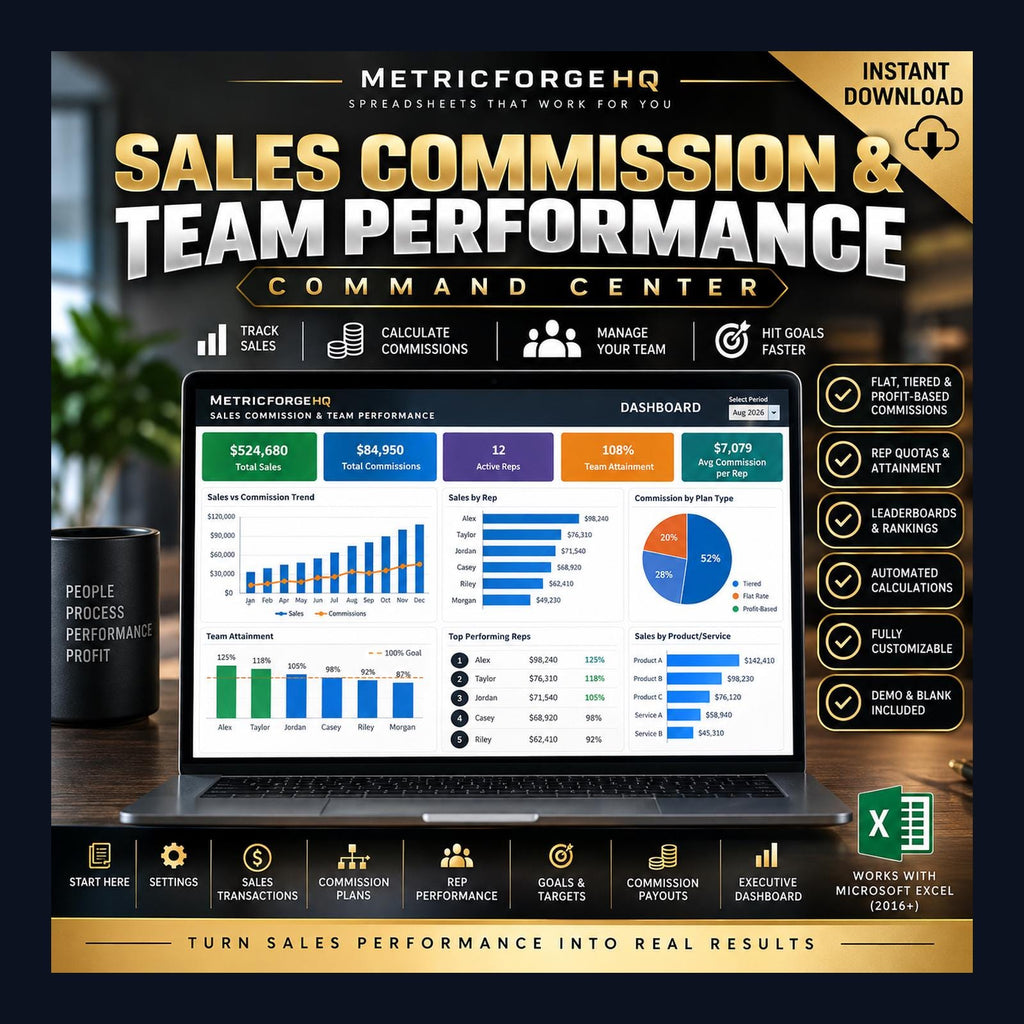 Sales Dashboard Excel Template - product preview 2