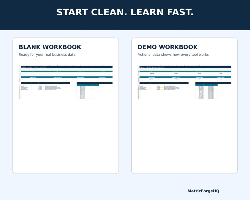 Trucking Business Spreadsheet Excel - product preview 9