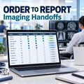 Illustrative premium healthcare operations desk for radiology-order-report; actual workbook preview appears in the next listing image