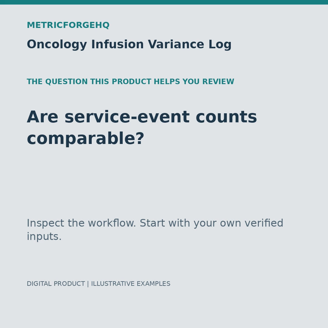 Oncology Infusion Variance Log — captioned 20-second product workflow preview
