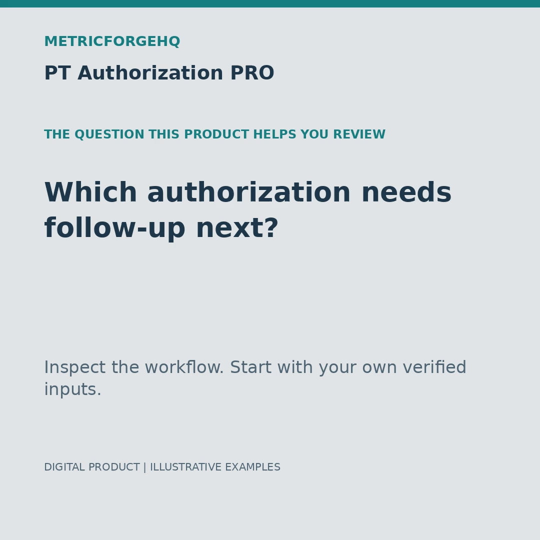 PT Authorization PRO — captioned 20-second product workflow preview