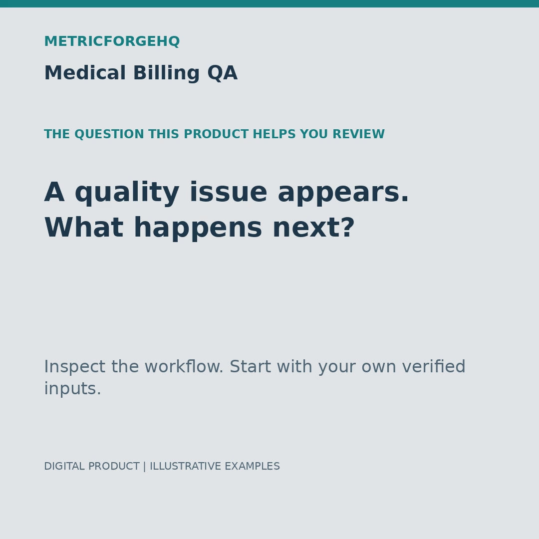Medical Billing QA — captioned 20-second product workflow preview